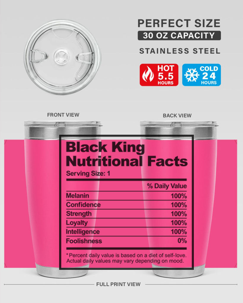 black king nutritional facts 231#- black words phrases- Cotton Tank