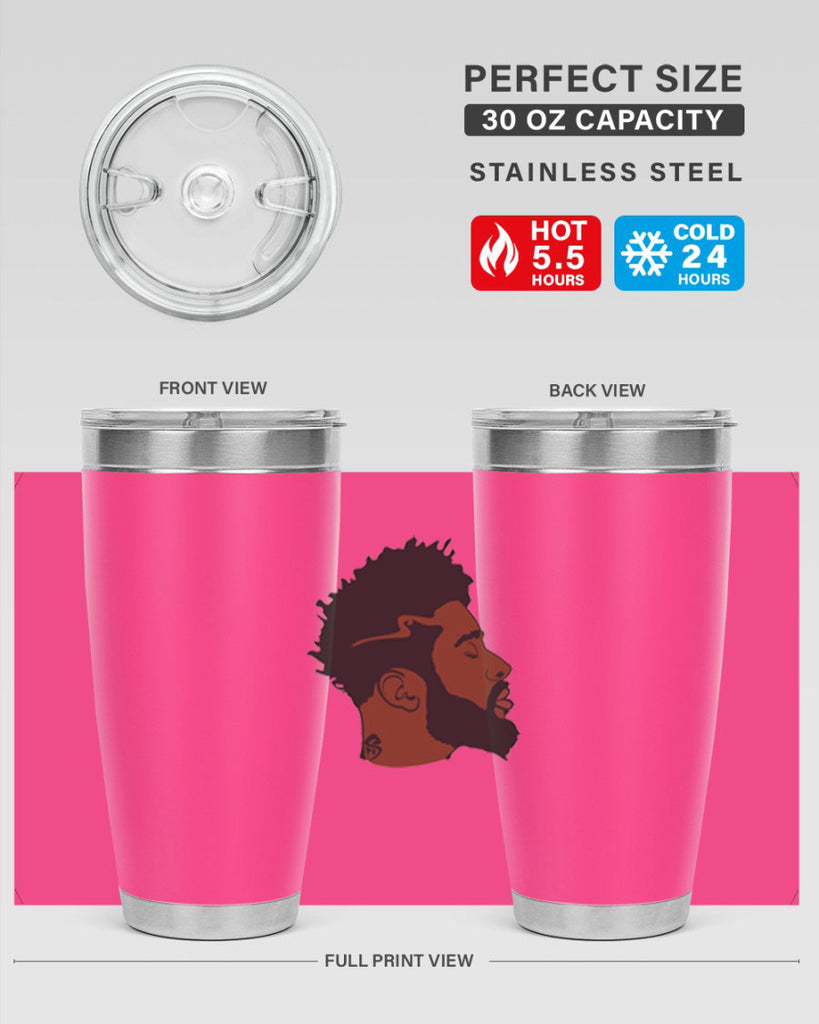 black man 30#- black men - boys- tumbler