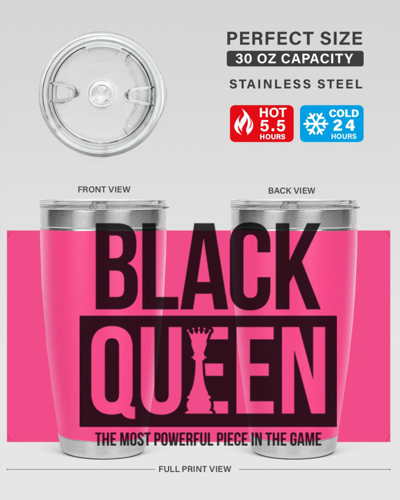 black queen chess 224#- black words phrases- Cotton Tank
