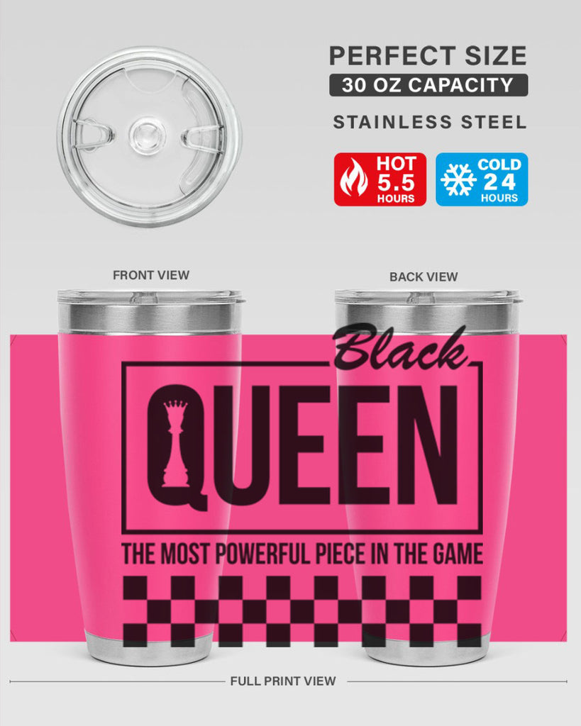 black queen chess checkered 221#- black words phrases- Cotton Tank