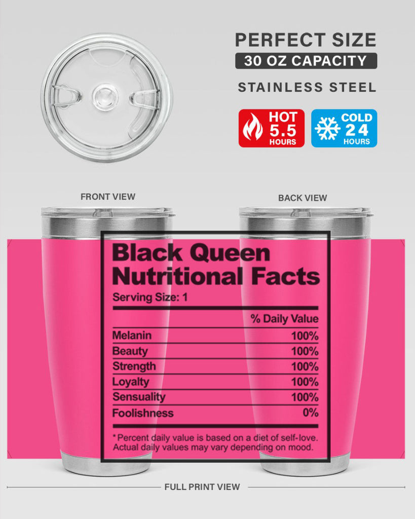 black queen nutritional facts 219#- black words phrases- Cotton Tank