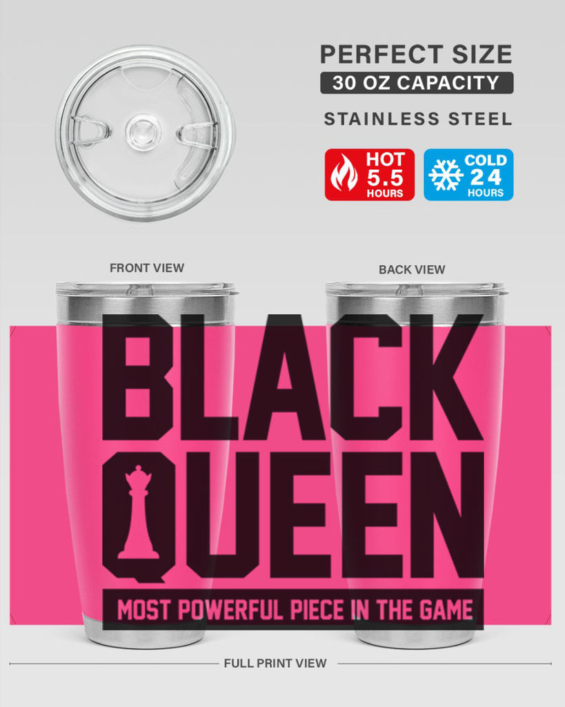 black queenchess 194#- black words phrases- Cotton Tank