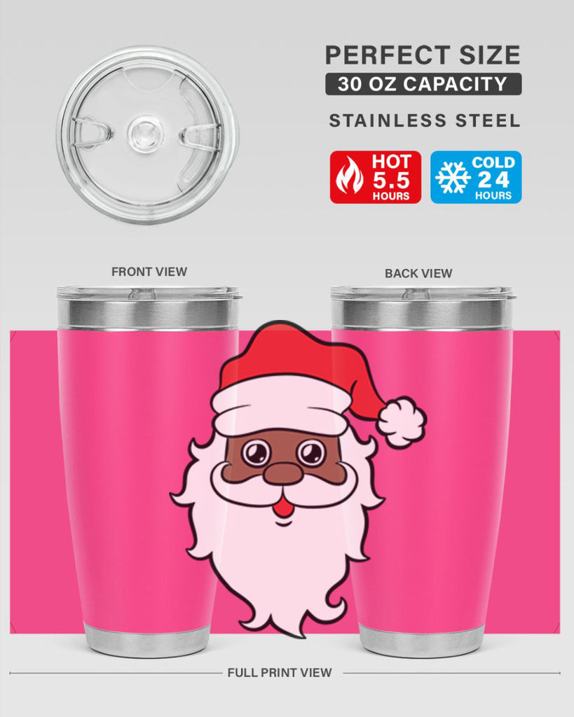 black santa 25#- black men - boys- tumbler
