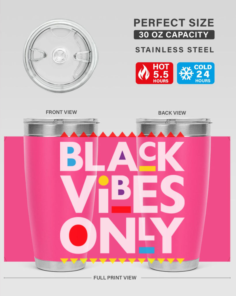 black vibes only 217#- black words phrases- Cotton Tank
