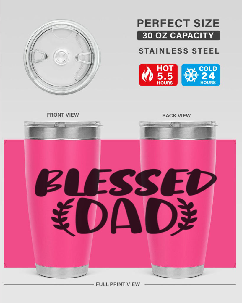 blessed dad 36#- dad- Tumbler