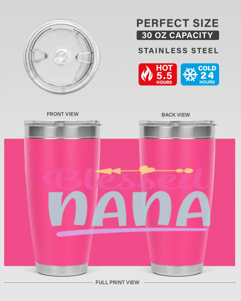 blessed nana 60#- grandma - nana- Tumbler