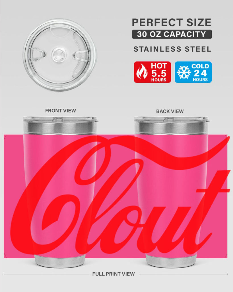 clout 185#- black words phrases- Cotton Tank