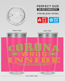 coronavirus inside Style 2#- corona virus- Tumbler