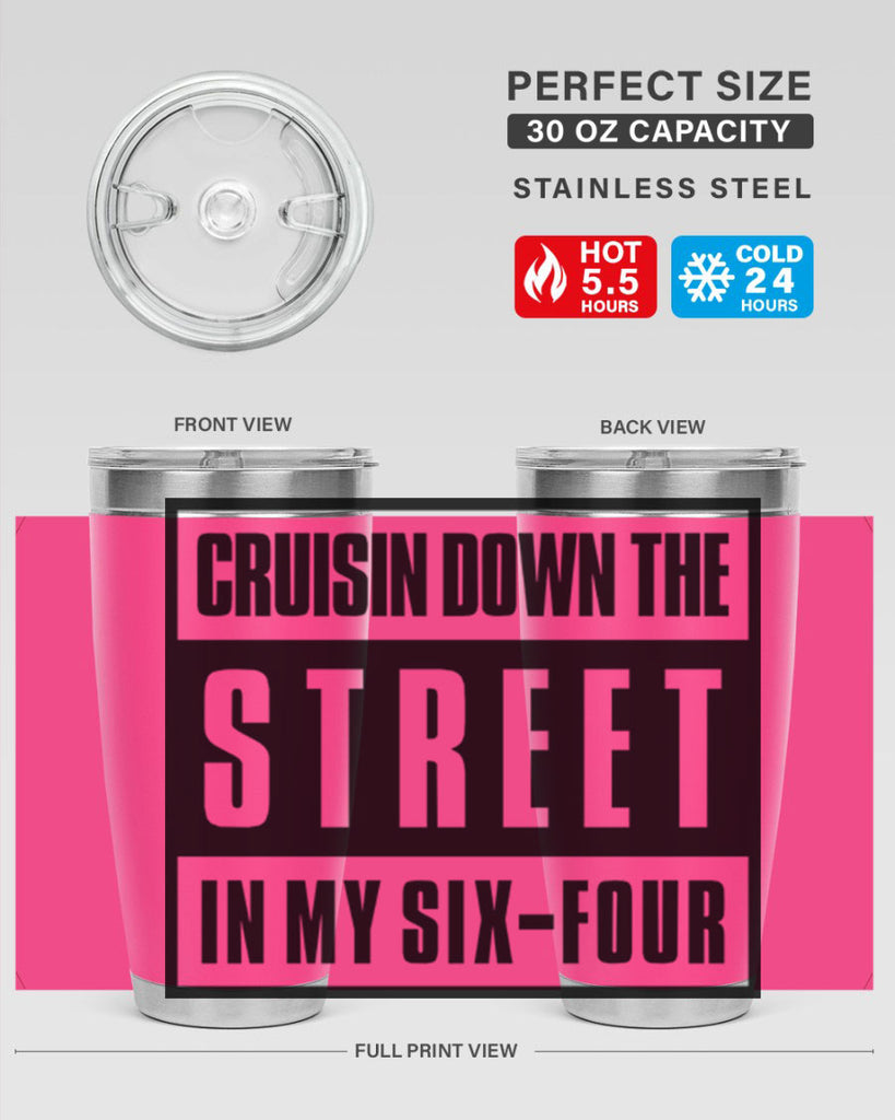 cruisin down the street 181#- black words phrases- Cotton Tank