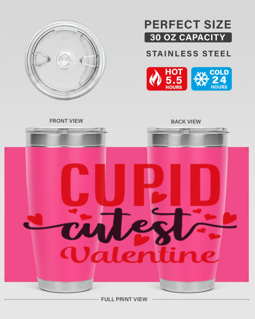 cupid cutest valentine 80#- valentines day- Tumbler