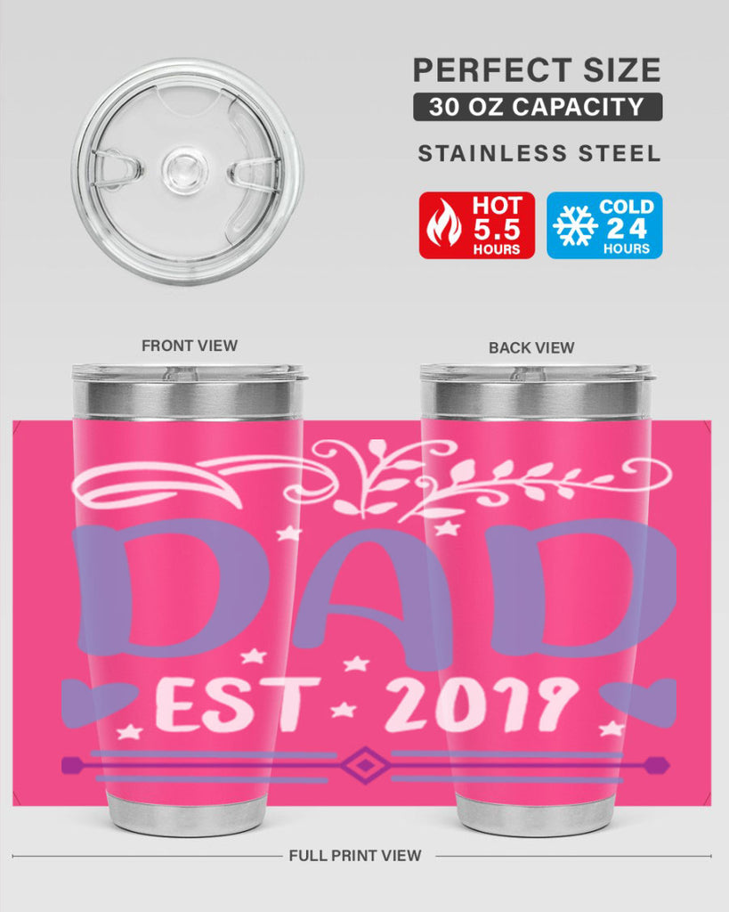dad est 100#- fathers day- Tumbler