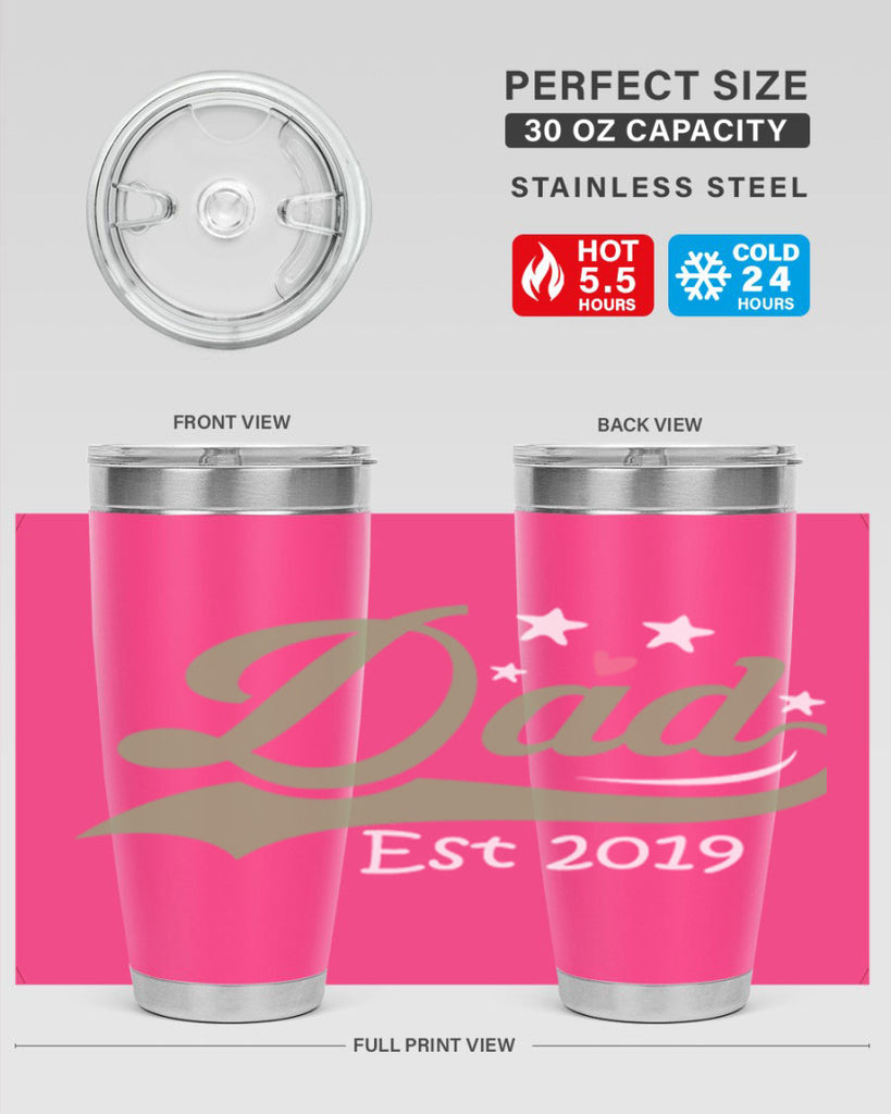 dad est 101#- fathers day- Tumbler