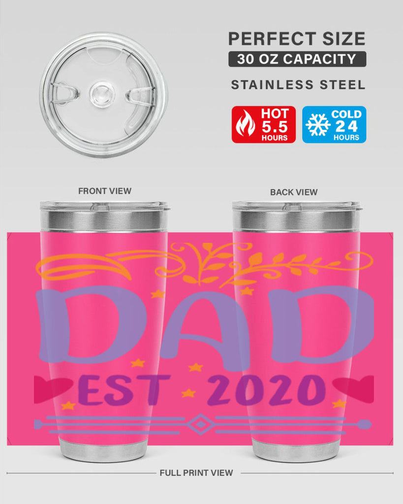 dad est 98#- fathers day- Tumbler