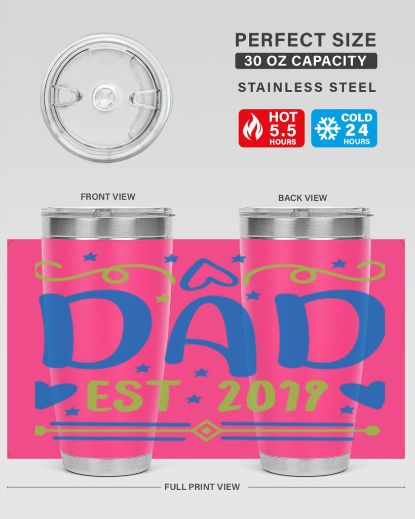 dad est 99#- fathers day- Tumbler