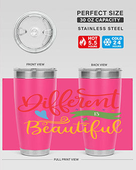 different is beautiful Style 11#- autism- Tumbler