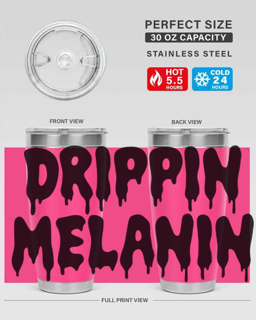 drippinmelanin  160#- black words phrases- Cotton Tank