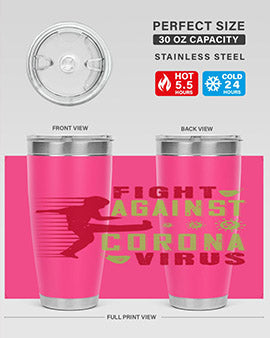 fight against corona virus Style 41#- corona virus- Tumbler