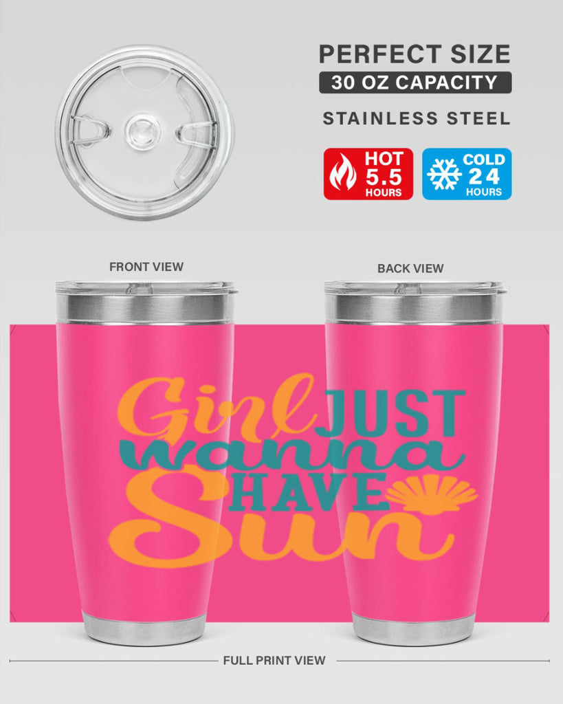 girls just wanna have sun Style 101#- summer- Tumbler