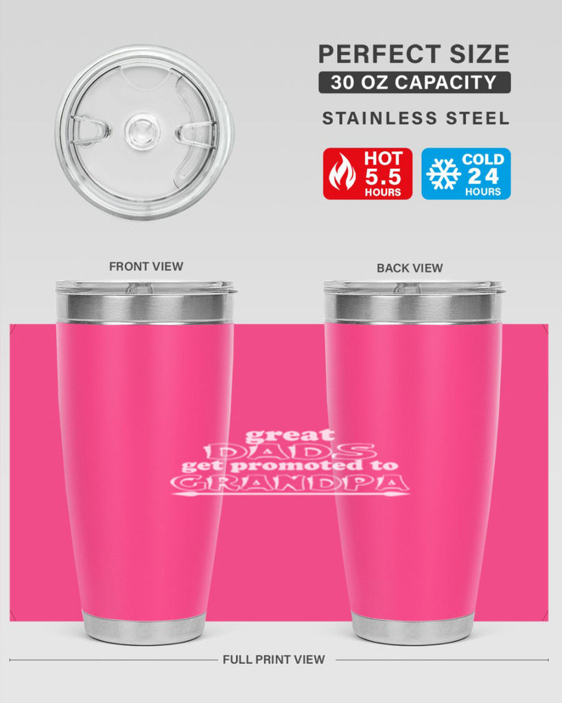 great dads get promoted to 10#- dad- Tumbler