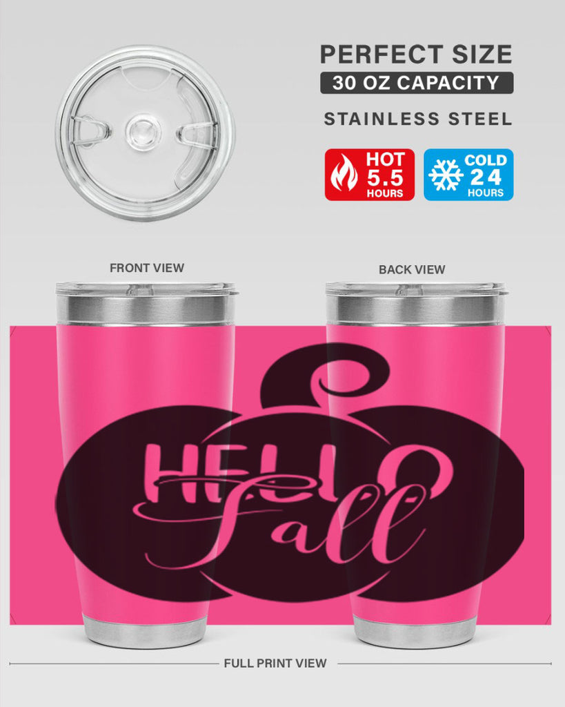 hello fall 275#- fall- Tumbler
