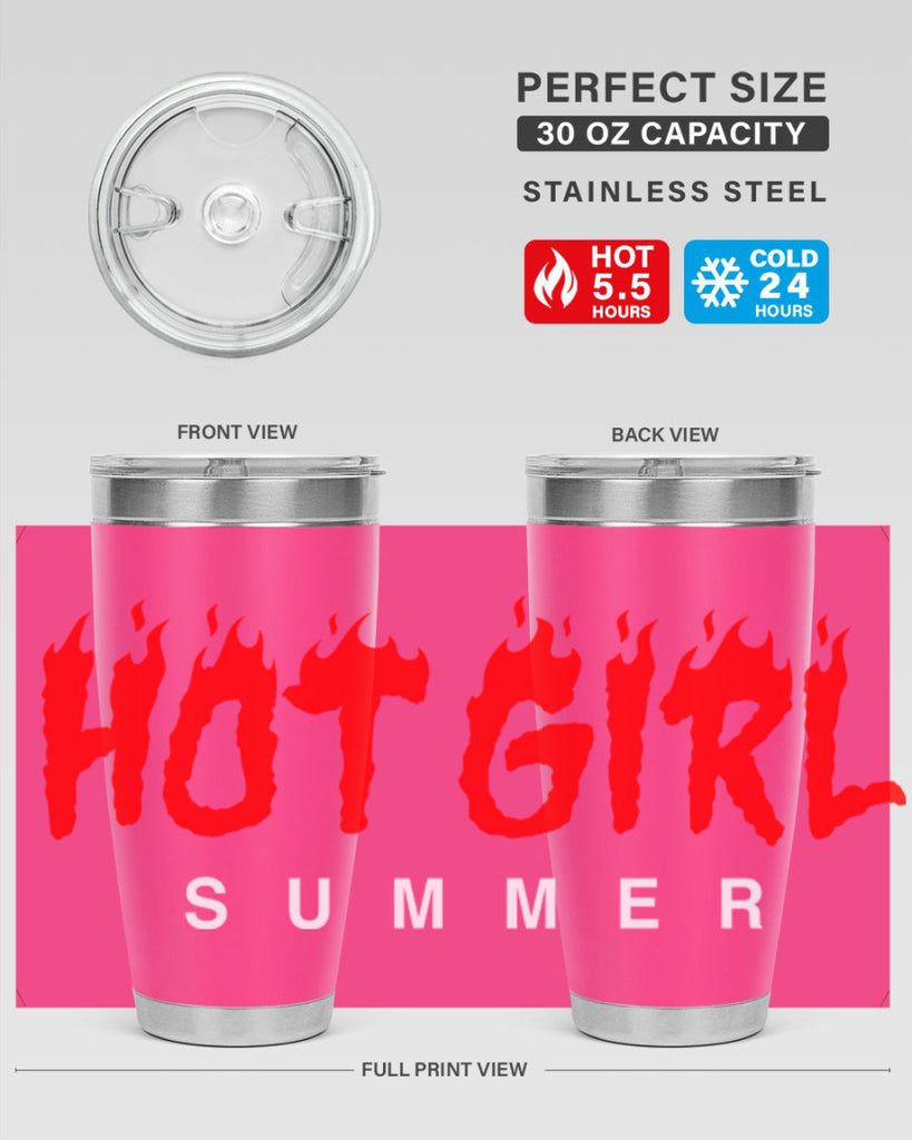 hot girl  summer fire 124#- black words phrases- Cotton Tank