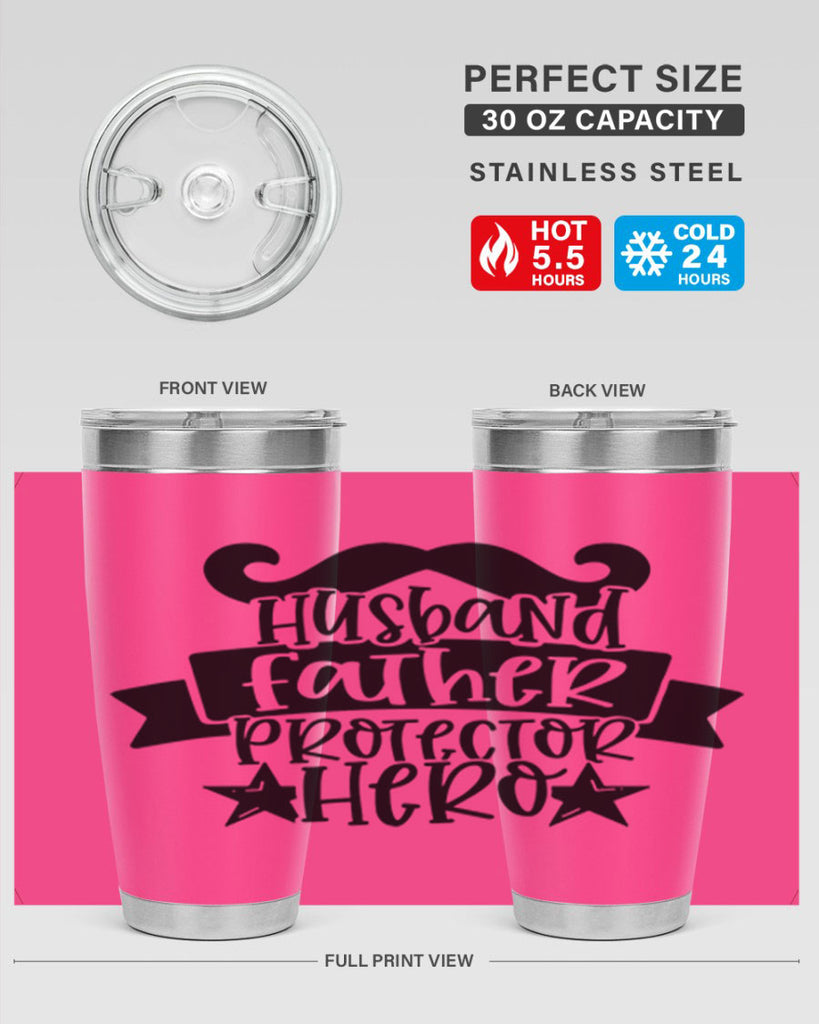 husband father protector hero 46#- fathers day- Tumbler