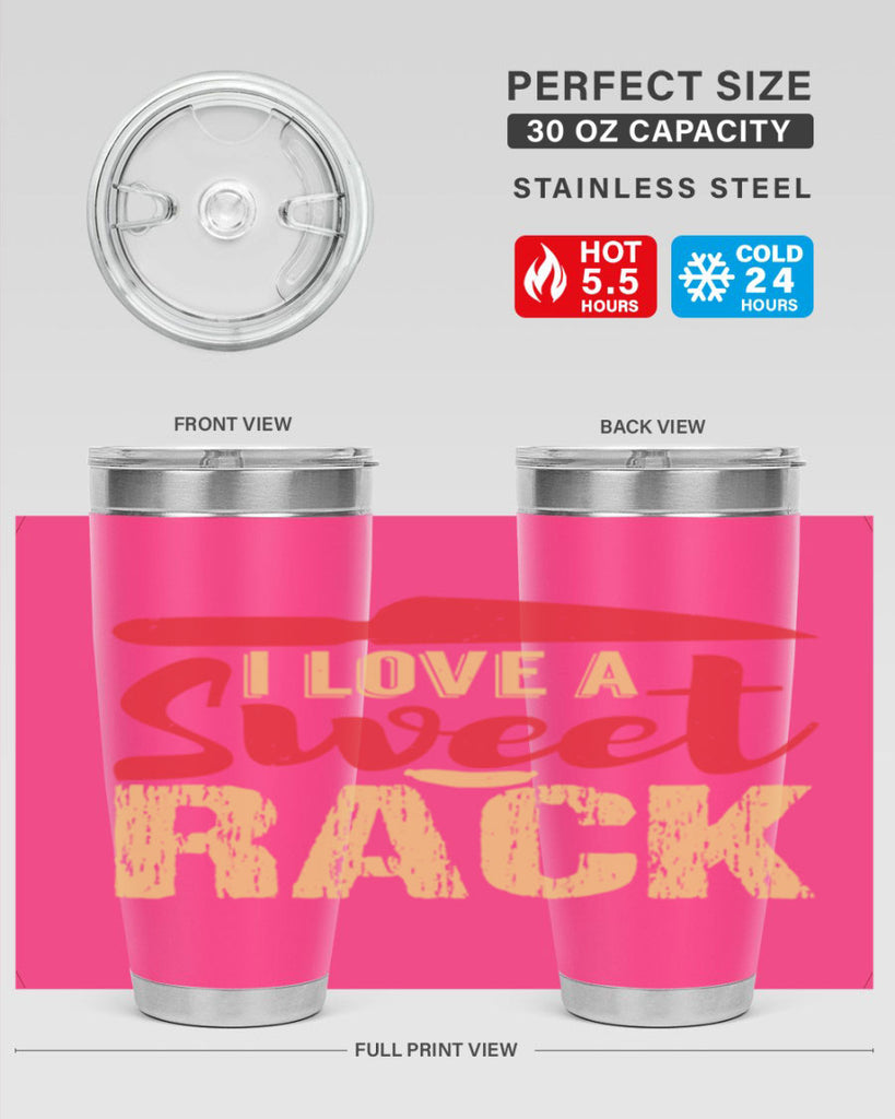 i love a sweet rack 40#- bbq- Tumbler
