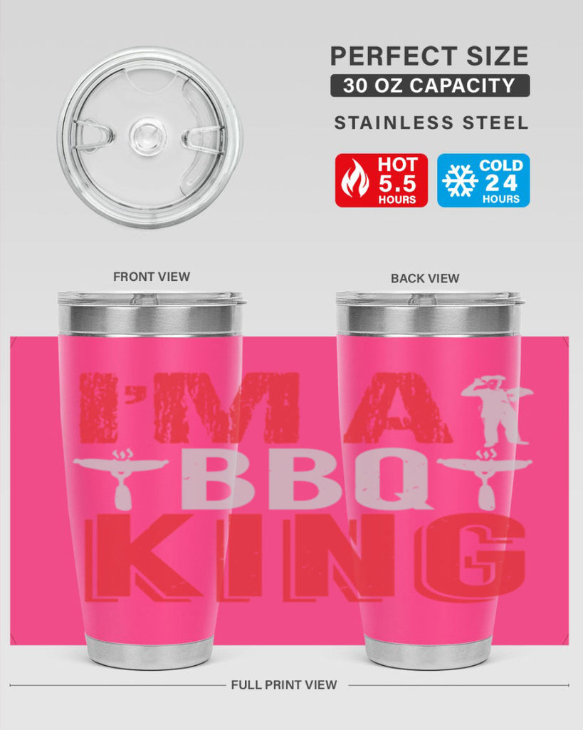 im a bbq king 34#- bbq- Tumbler
