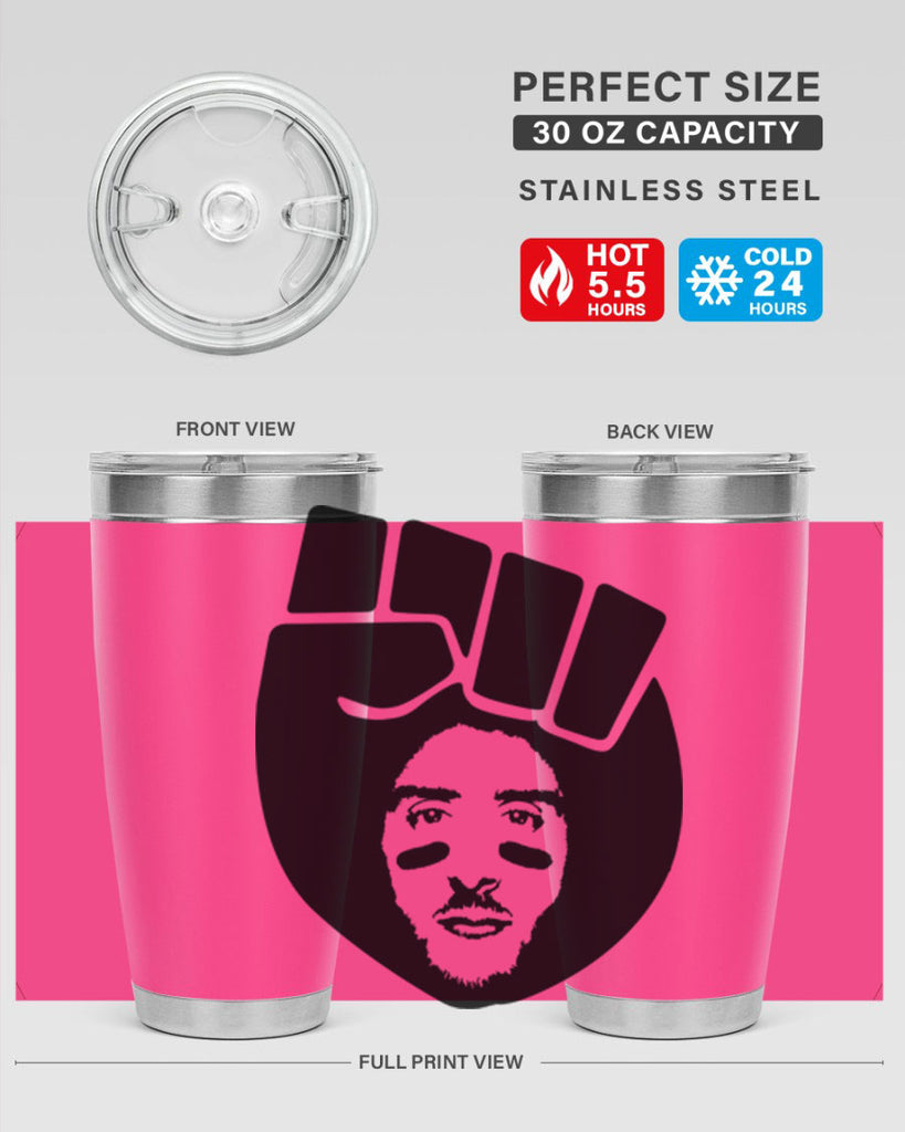 kaepernick fist hair 22#- black men - boys- tumbler