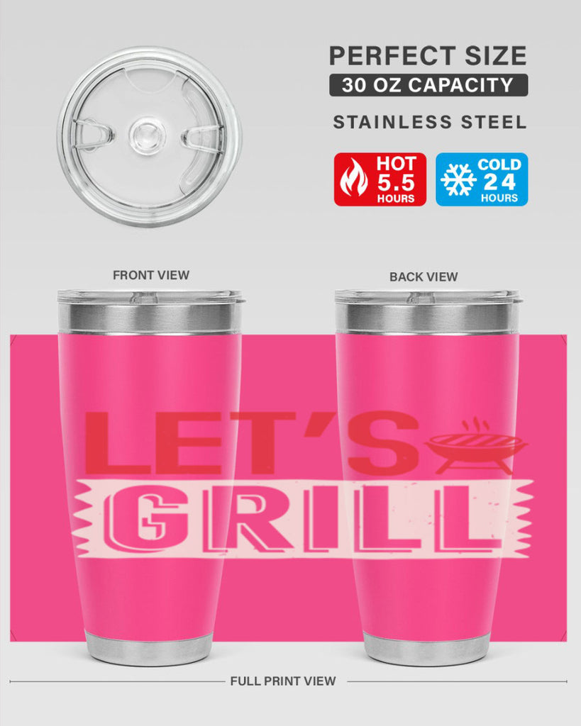 lets grill 25#- bbq- Tumbler
