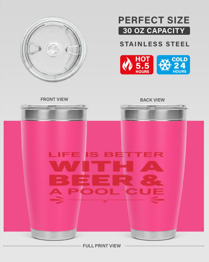 life is better 64#- beer- Tumbler