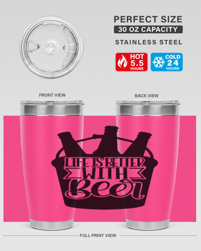 life is better with beer 27#- beer- Tumbler