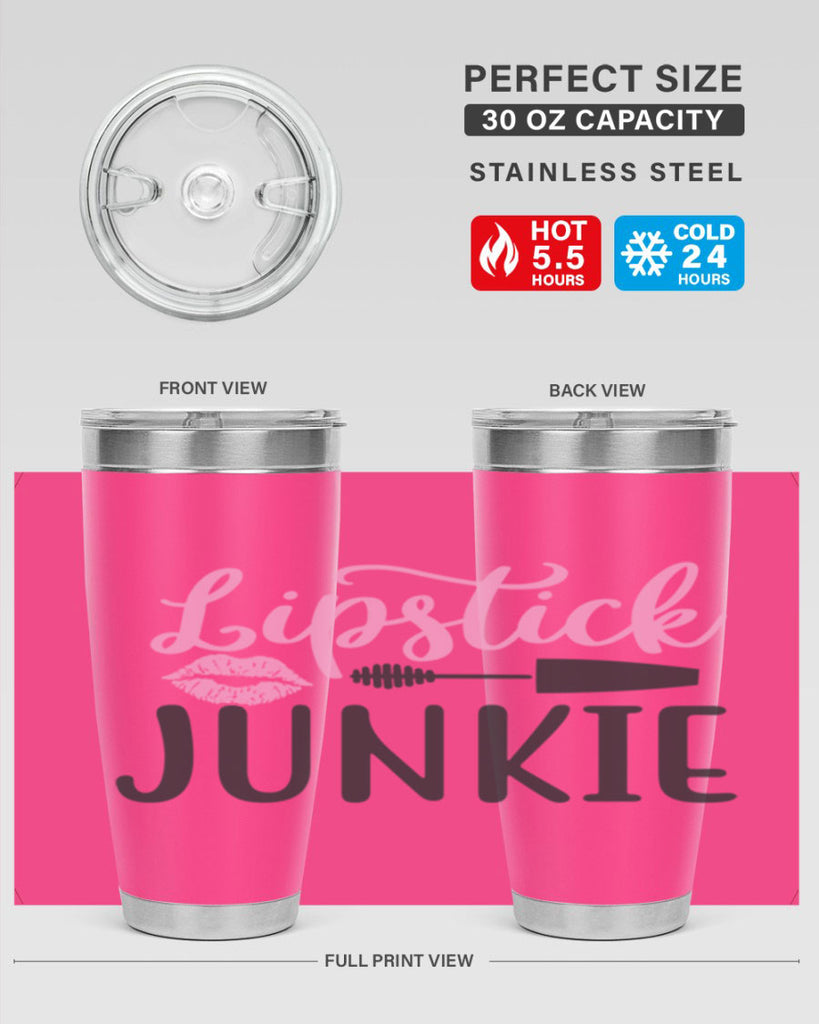 lipstick junkie Style 154#- make up- Tumbler