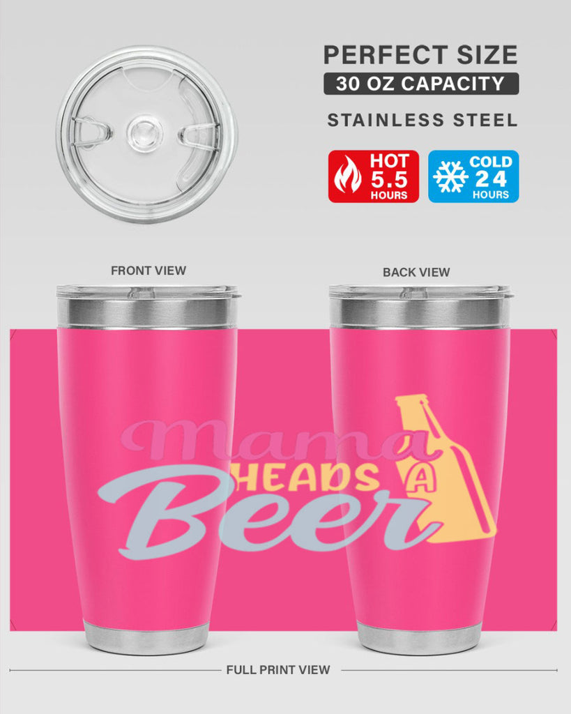 mama heads a beer 124#- beer- Tumbler