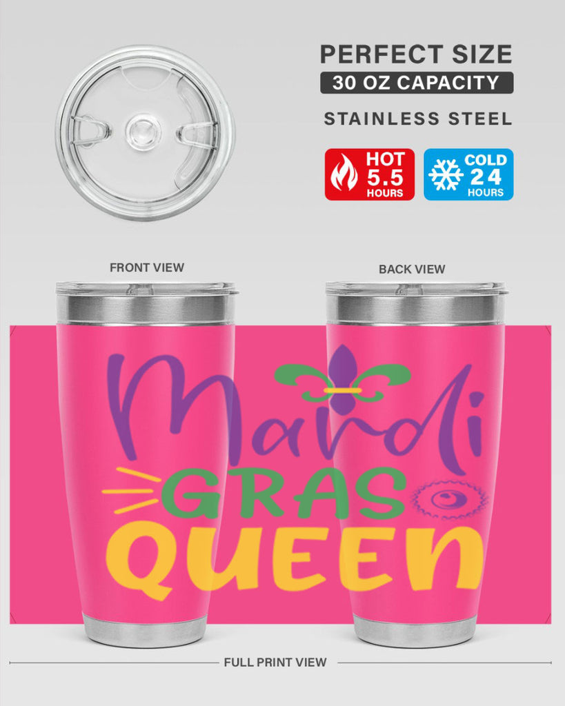 mardi gras queen 79#- mardi gras- Tumbler