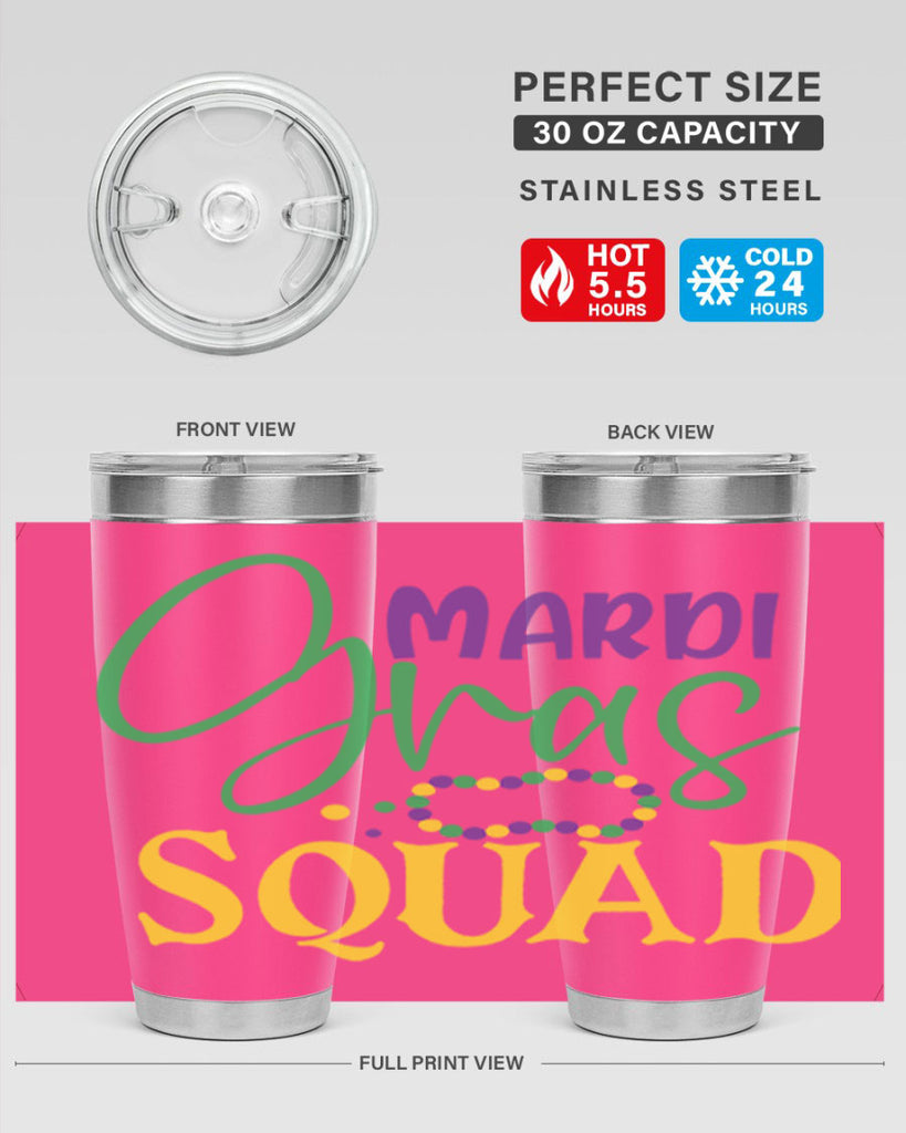 mardi gras squad 78#- mardi gras- Tumbler