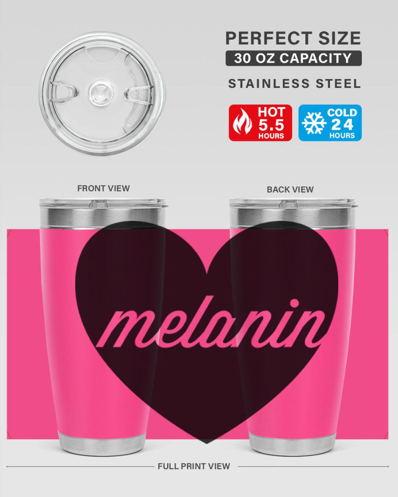 melanin loveheart 76#- black words phrases- Cotton Tank