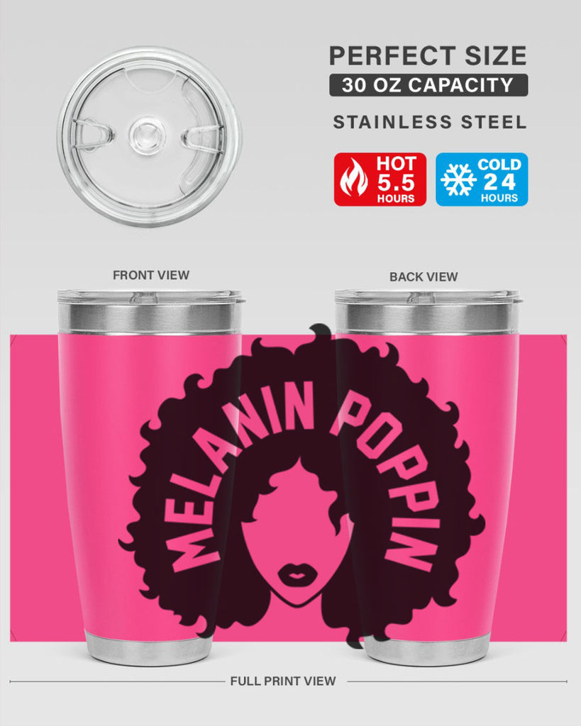 melanin poppin 85#- black words phrases- Cotton Tank