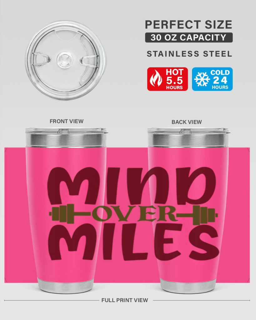 mind over miles 29#- gym- Tumbler