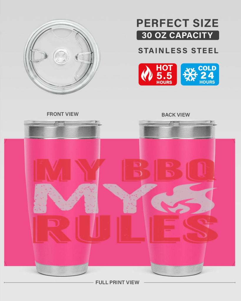 my bbq my rule 22#- bbq- Tumbler