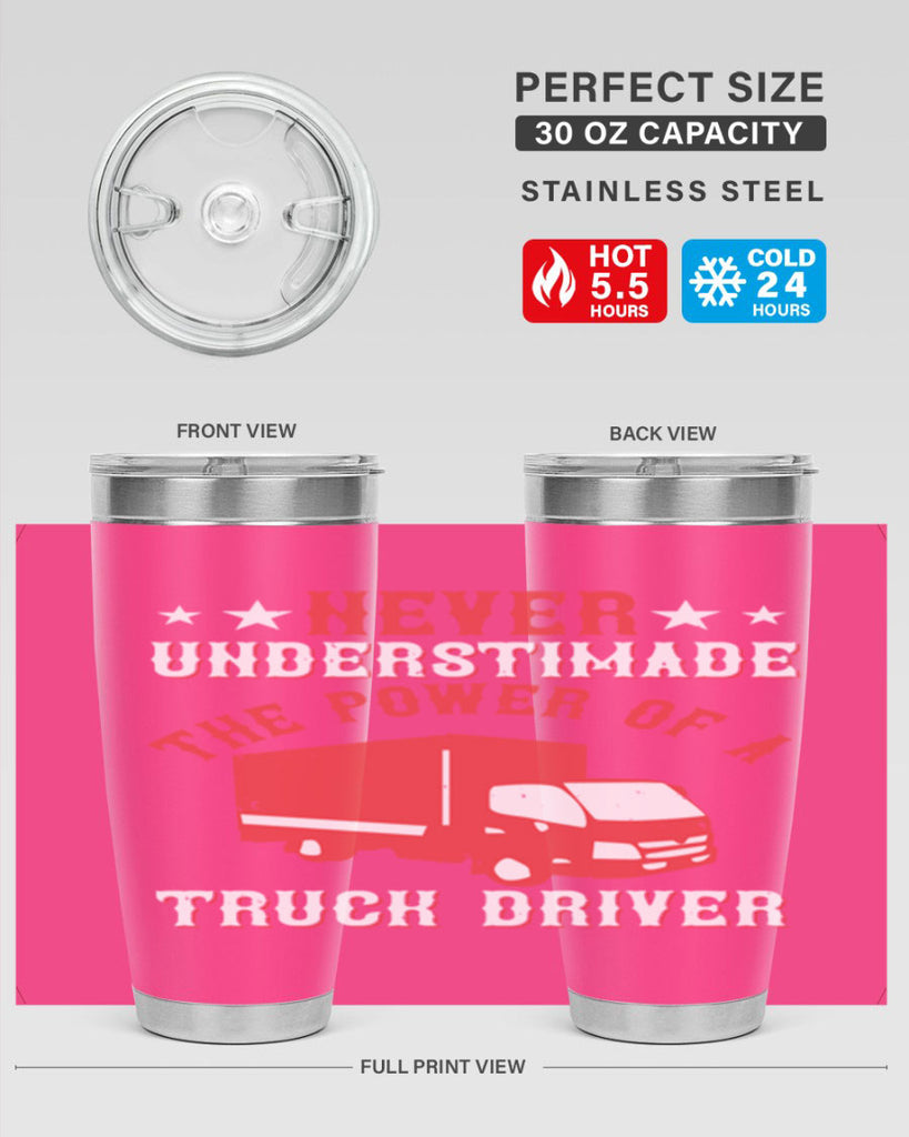 never understimade the power of a truck driver Style 27#- truck driver- tumbler