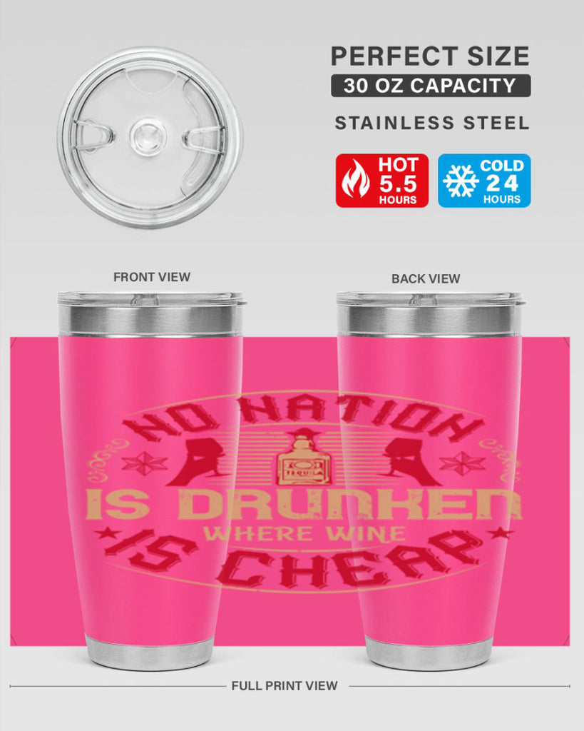 no nation is drunken where wine is cheap 32#- drinking- Tumbler