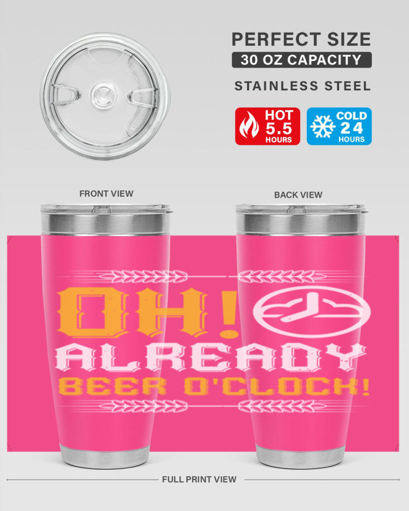 oh already beer oclock 54#- beer- Tumbler