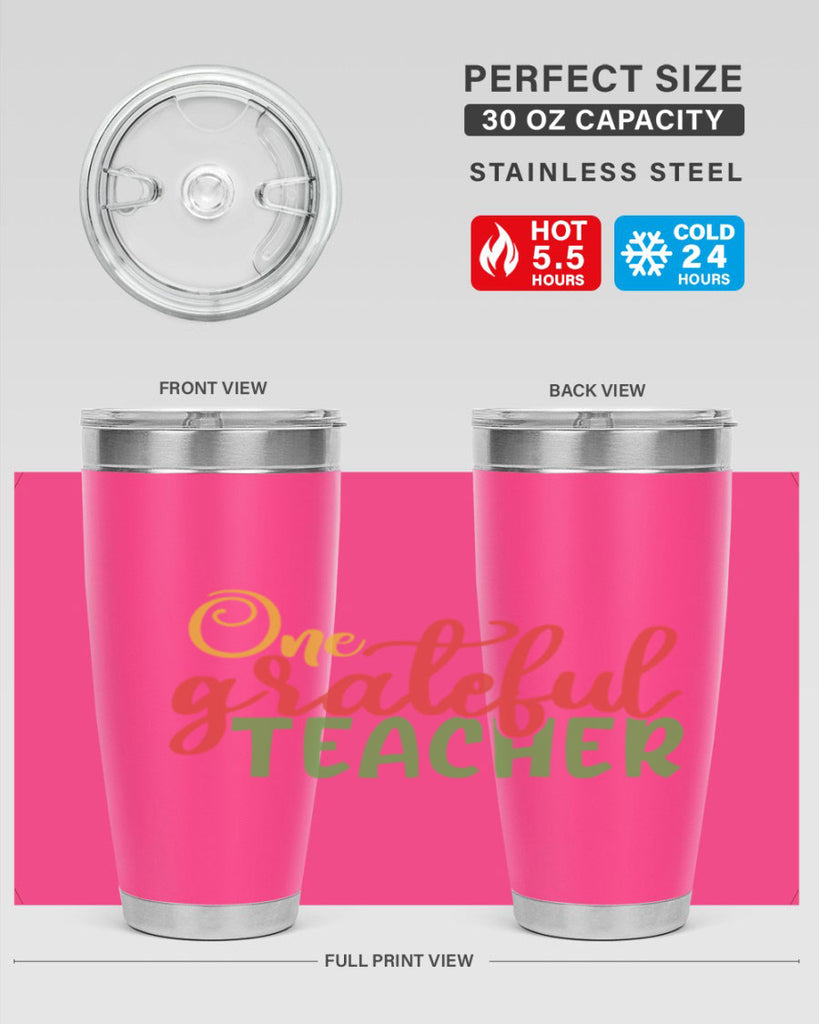 one grateful teacher Style 168#- teacher- tumbler