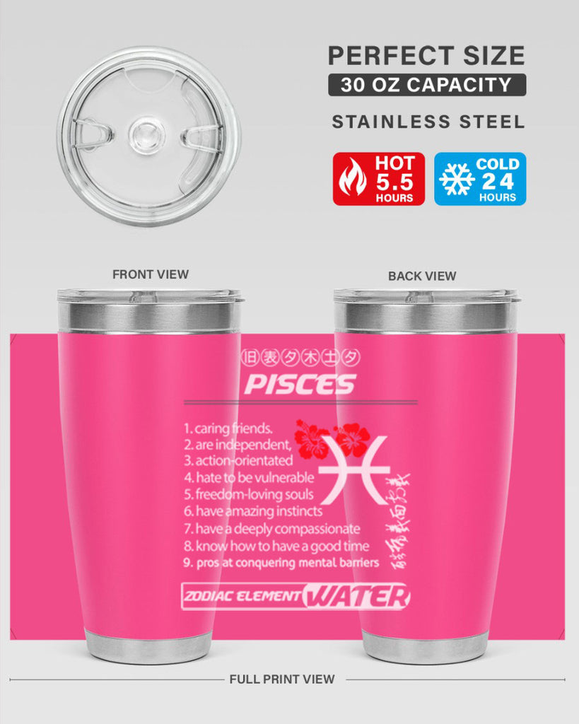 pisces 356#- zodiac- Tumbler