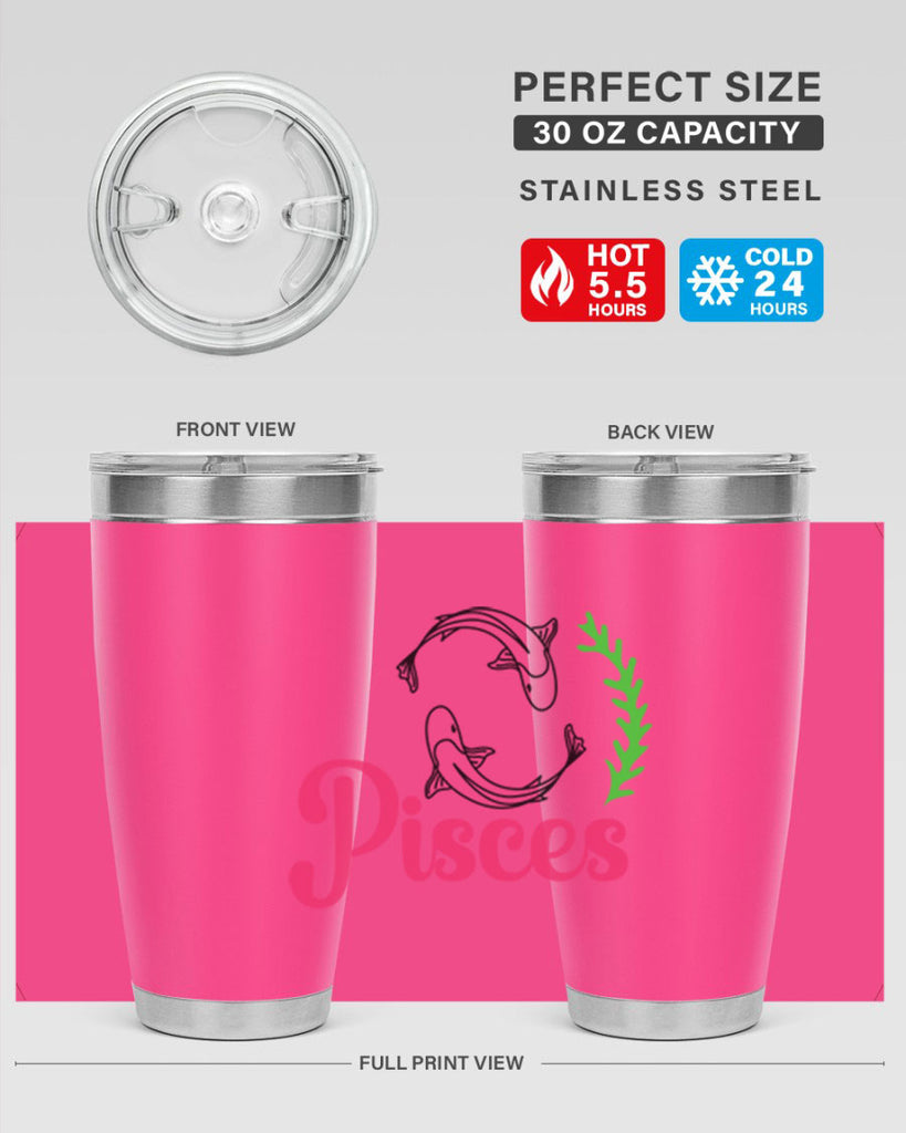 pisces 372#- zodiac- Tumbler