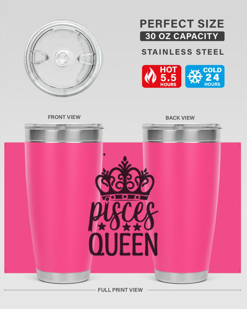 pisces queen 376#- zodiac- Tumbler