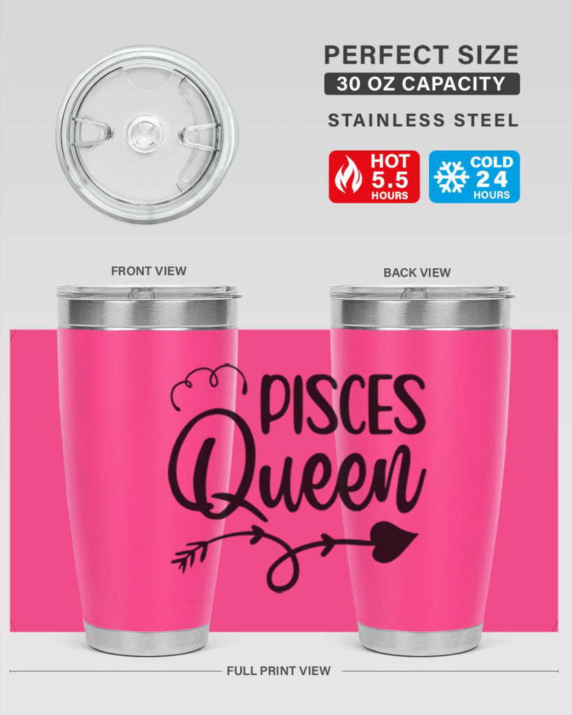 pisces queen 379#- zodiac- Tumbler
