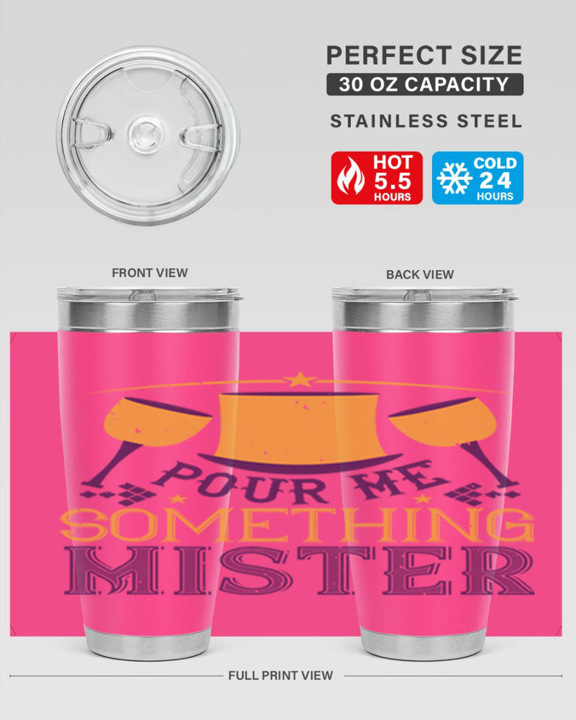 pour me something mister 38#- mardi gras- Tumbler