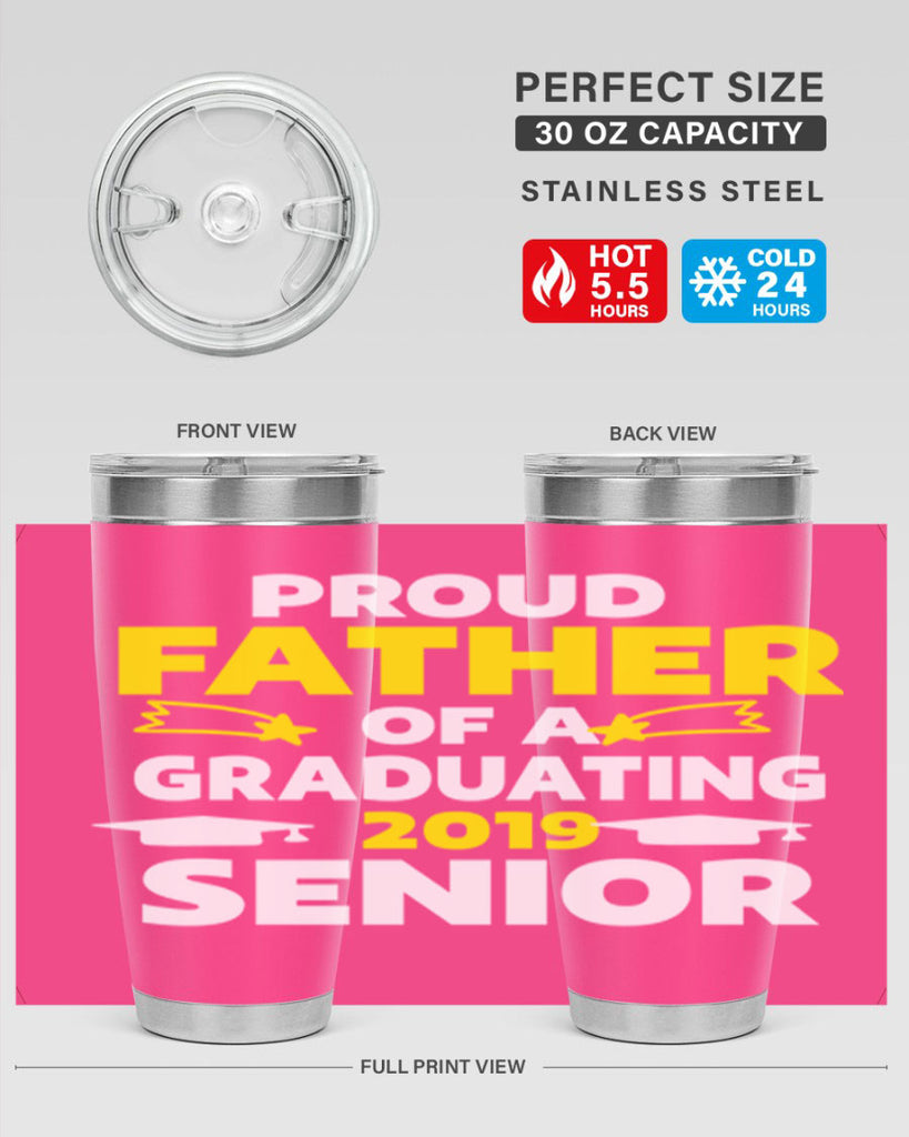 proud father of a graduating 264#- fathers day- Tumbler